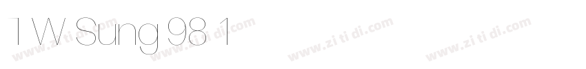 TW Sung 98_1字体转换